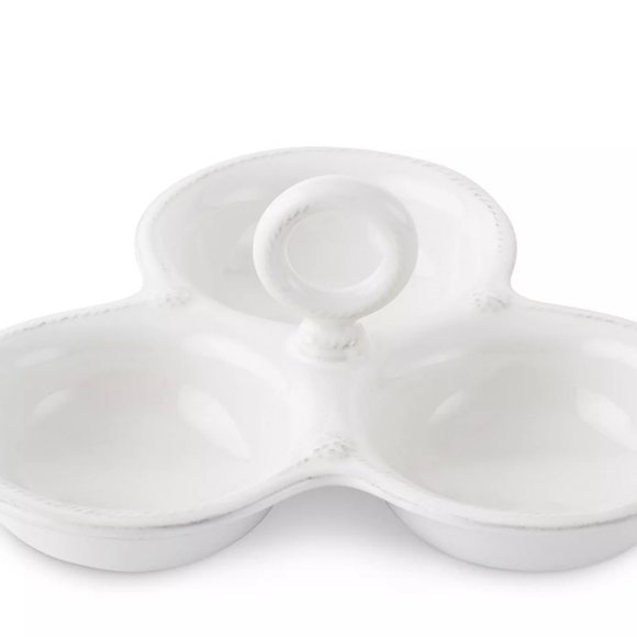 Juliska Berry & Thread Ceramic Triple Server - Picture 1 of 4